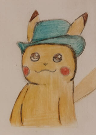 Tekening Pikachu Jaar 3